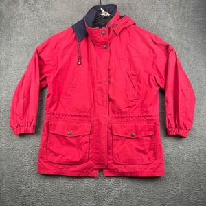 Vintage Pacific Trail‎ Mens XL Red Hooded Jacket Outdoor Wear London Fog